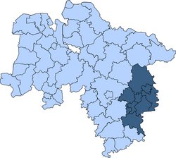 Gebietskarte der Kreisfeuerwehrverbände Braunschweig