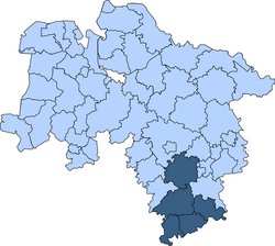 Gebietskarte der Kreisfeuerwehrverbände Göttingen 2