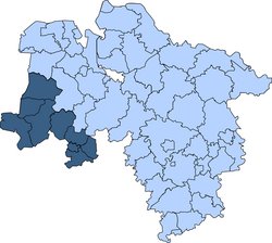 Gebietskarte der Kreisfeuerwehrverbände Osnabrück 2